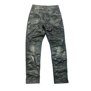 Vintage Blue and Green Darkwash Waxed Denim - Slim Fit